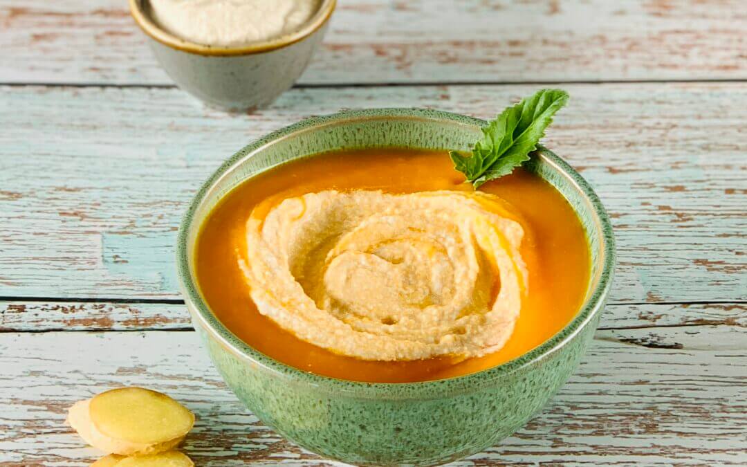 Kürbis Mandeltofu Püree