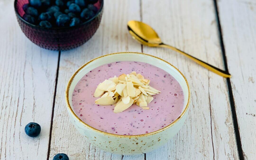 Vegane Protein Blaubeeren Kaltschale