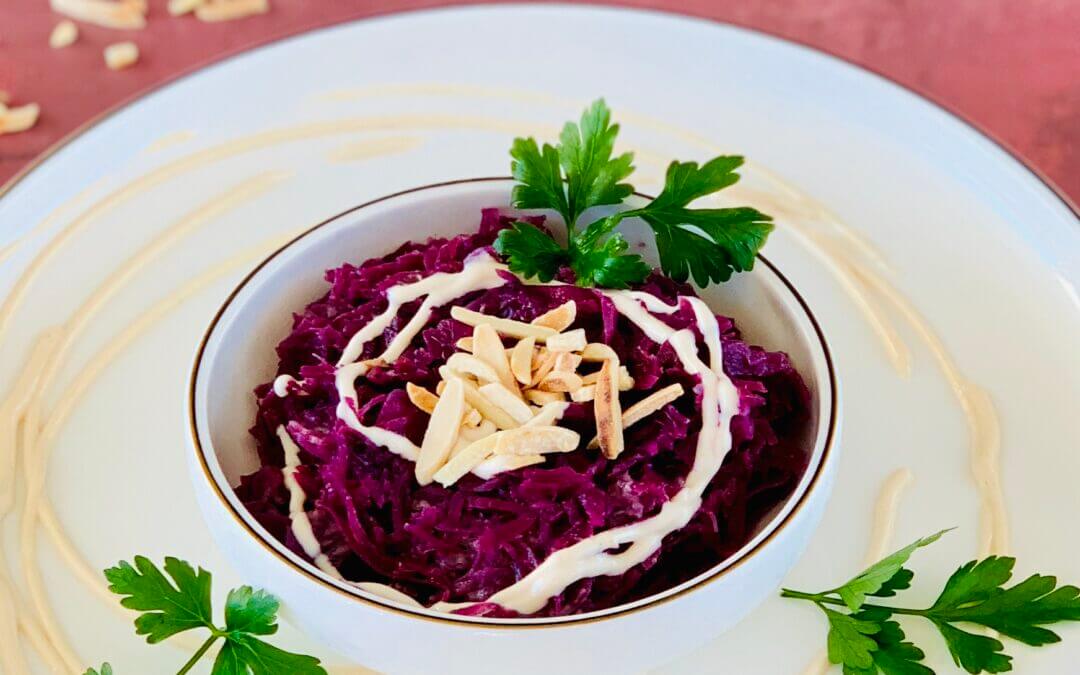 Rotkohl mit Mandelmus