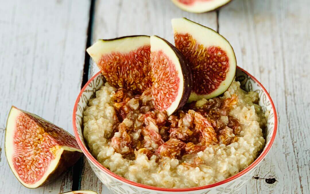 Hafer Feigen Mandel Porridge
