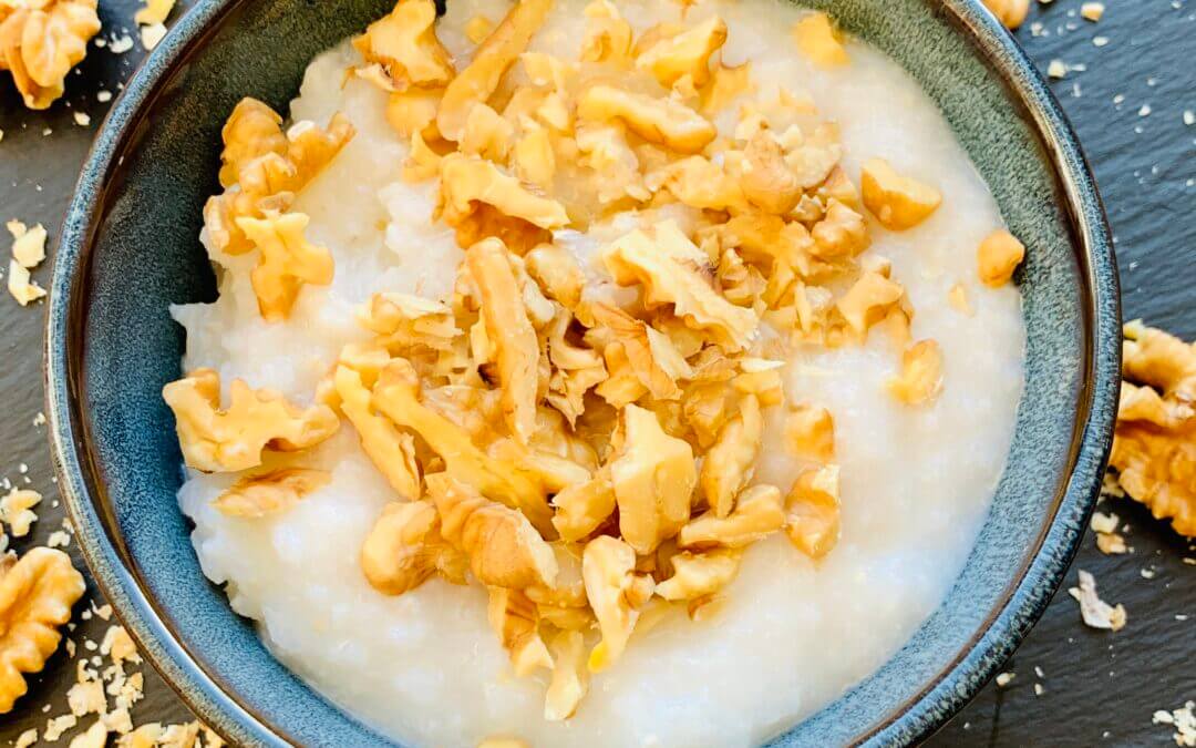 Walnuss Reis Congee