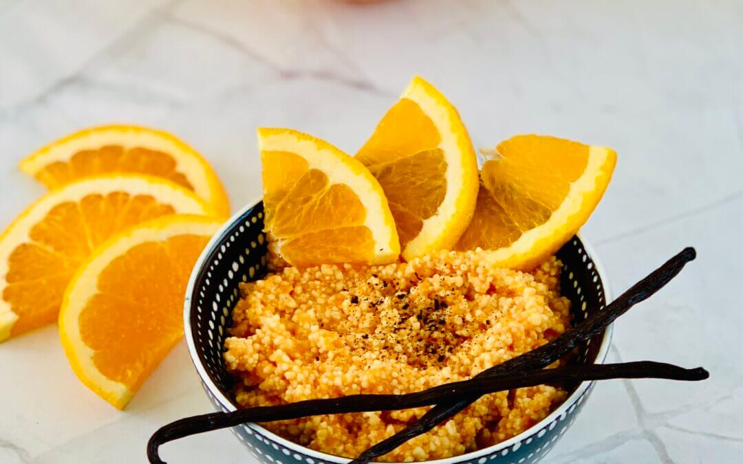 Orange Vanille Karotten Porridge