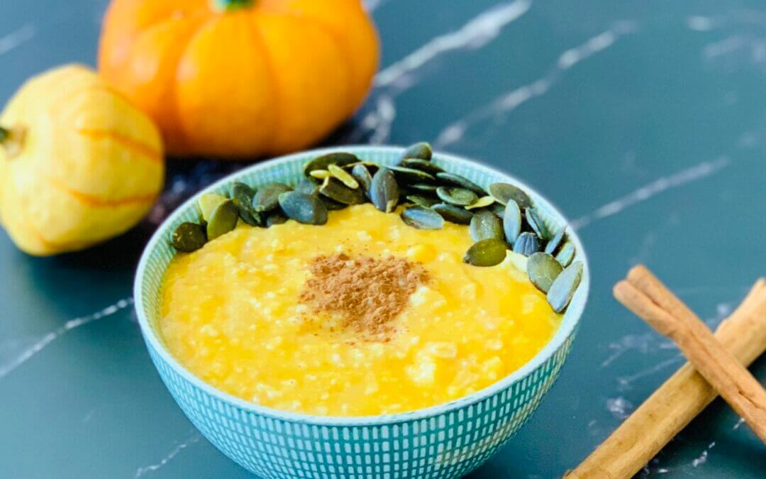 Kürbis Zimt Porridge