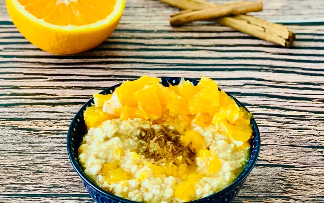 Orangen Zimt Kardamom Porridge