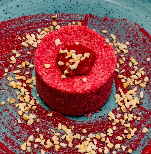 Couscous mit Rote Beete Hummus
