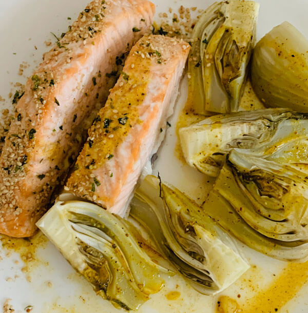 Passionsfrucht Fenchel mit Lachs