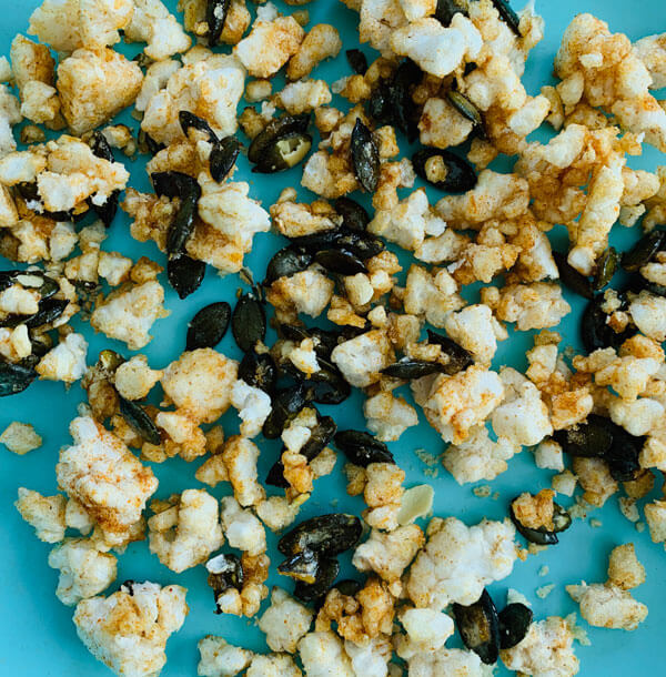 Süss, Scharfes Kürbiskern Popcorn