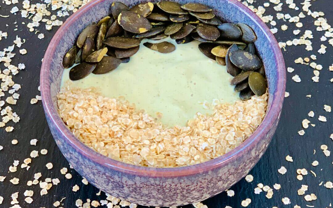 Vegane Kürbiskernprotein Kaltschale