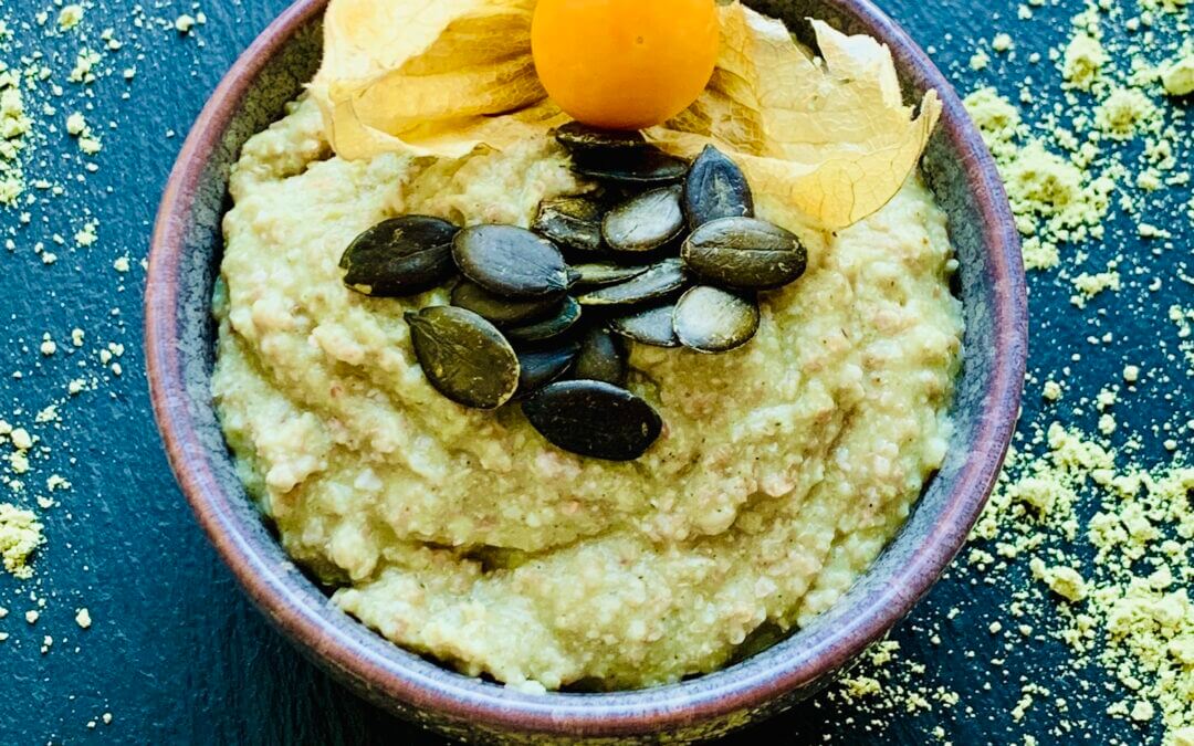 Kürbiskernprotein Porridge