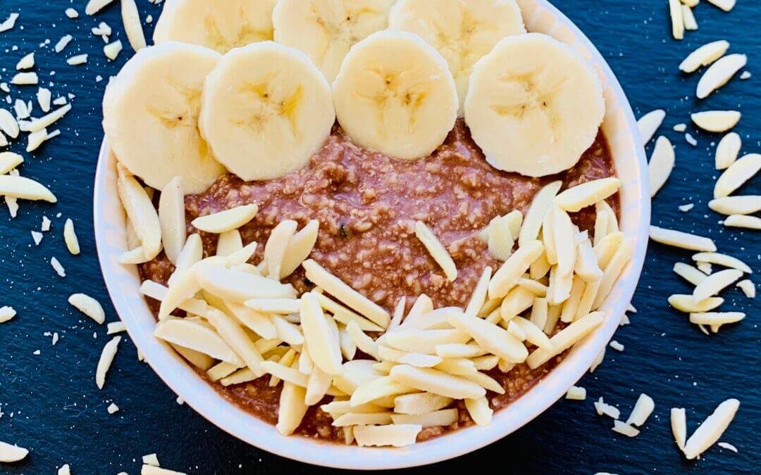 Energie Bananensplit Porridge