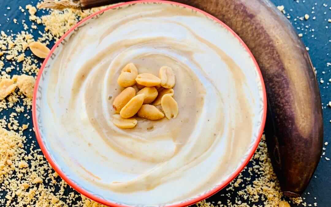 Bananen Erdnussbutter Kardamom Kaltschale