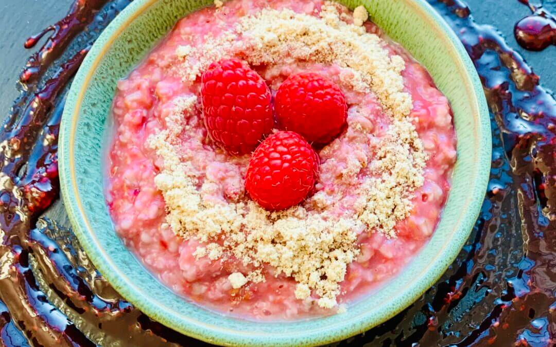 Himbeer Erdmandel Porridge