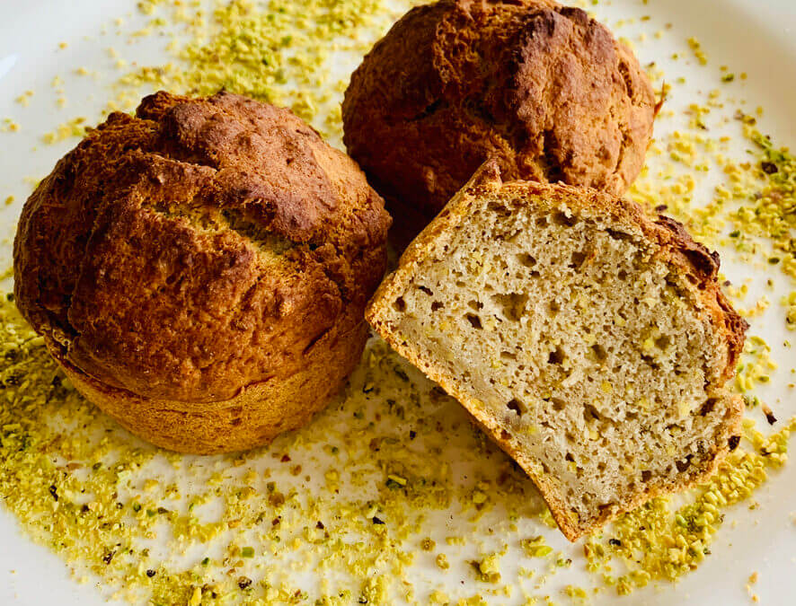 Dinkel Pistazien Bananen Muffins