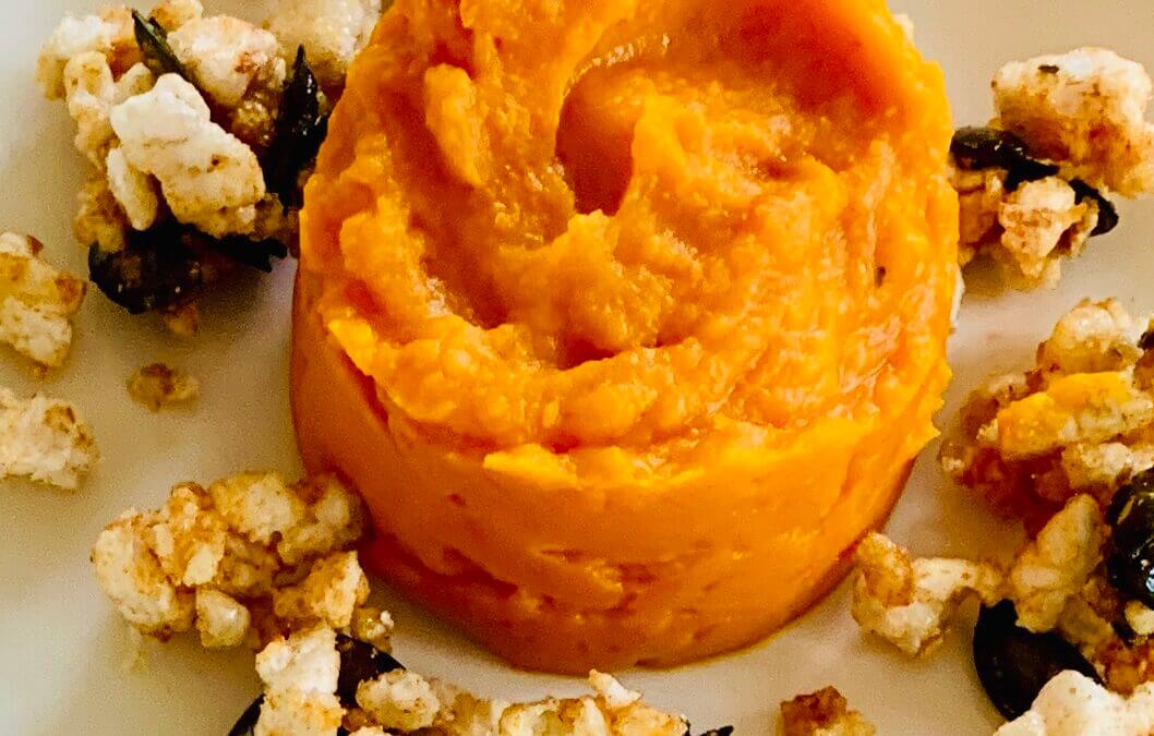 Low Carb Kürbis Safran Püree