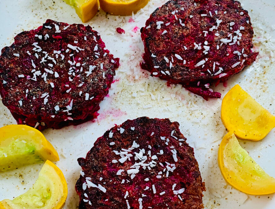 Rote Beete Kokos Pancakes