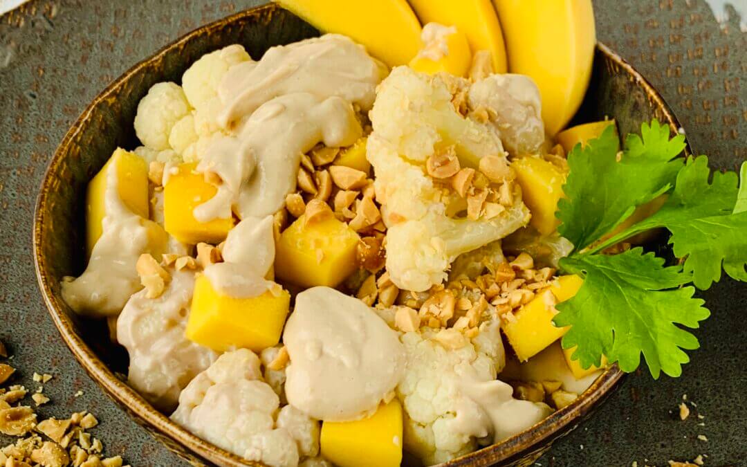 Blumenkohl Erdnuss Mango Curry