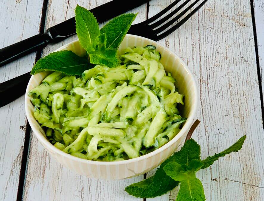 Zucchini Minze Kokos Tzaziki