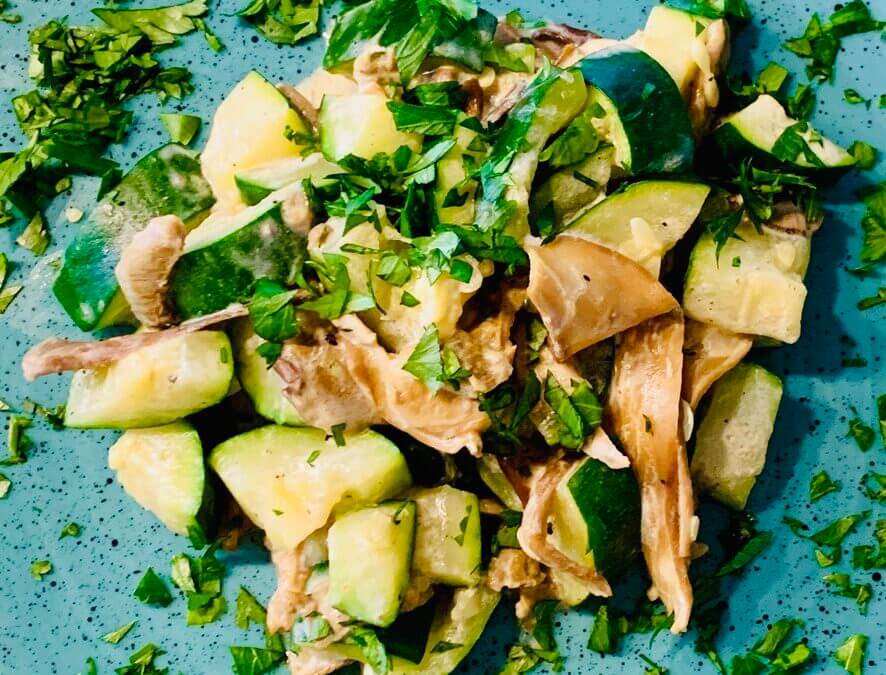 Zucchini Pilz Gemüse