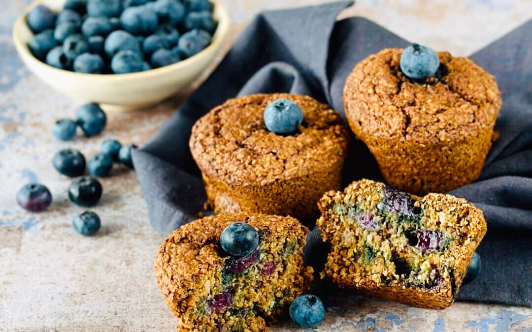 Blaubeeren Haselnuss Muffins