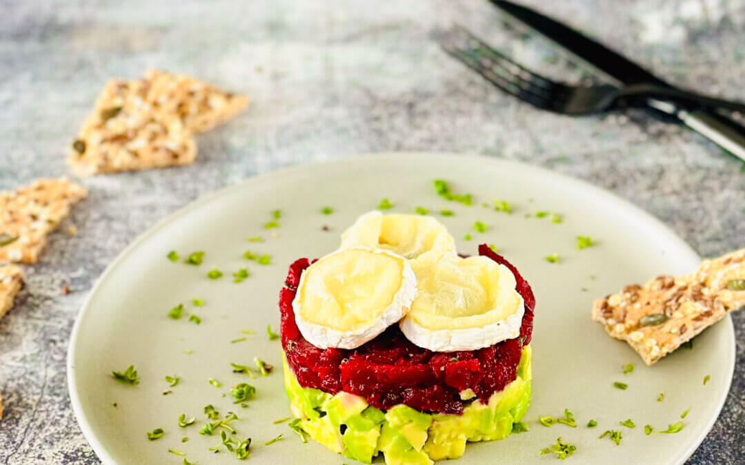 Rote Beete Tatar mit Ziegenkäse
